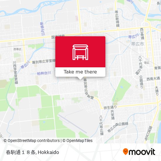 春駒通１８条 map