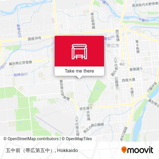 五中前（帯広第五中） map