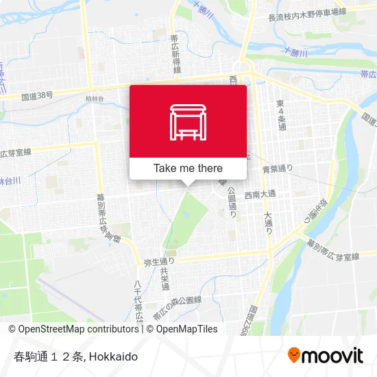 Harukoma Street 12-jo map