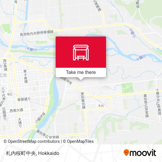 Satsunai Sakuramachi Central map