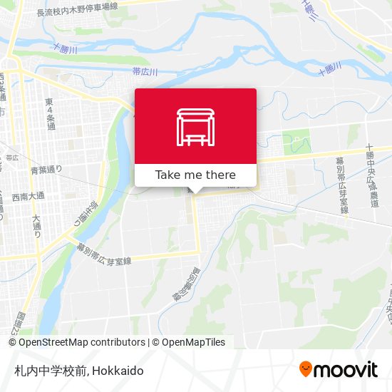 札内中学校前 map