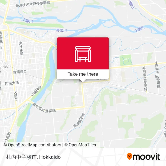 札内中学校前 map