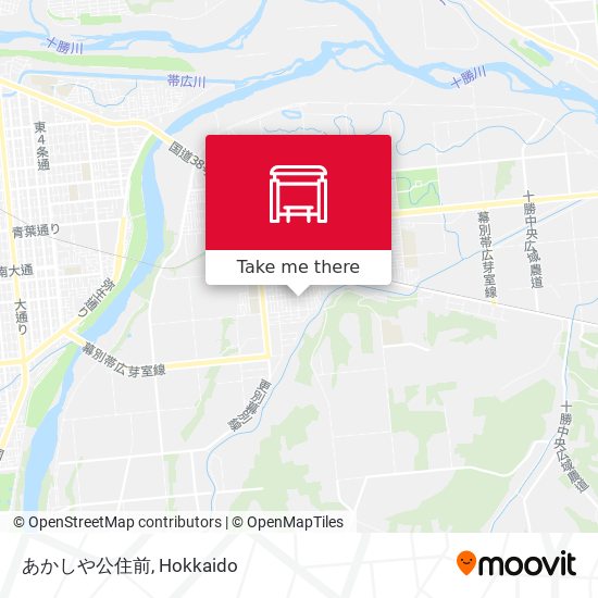 あかしや公住前 map