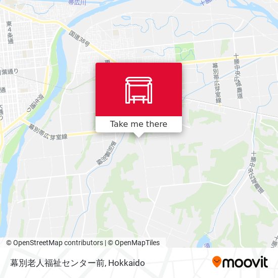 幕別老人福祉センター前 map