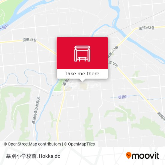 幕別小学校前 map