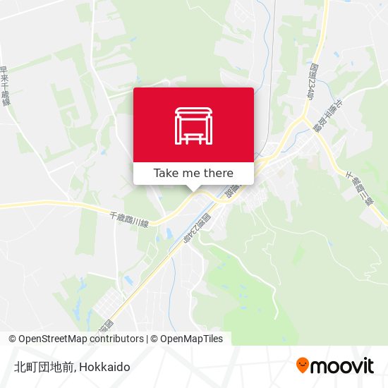 北町団地前 map