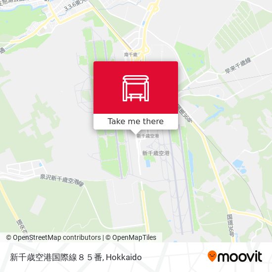 新千歳空港国際線８５番 map