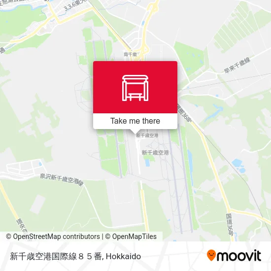 新千歳空港国際線８５番 map