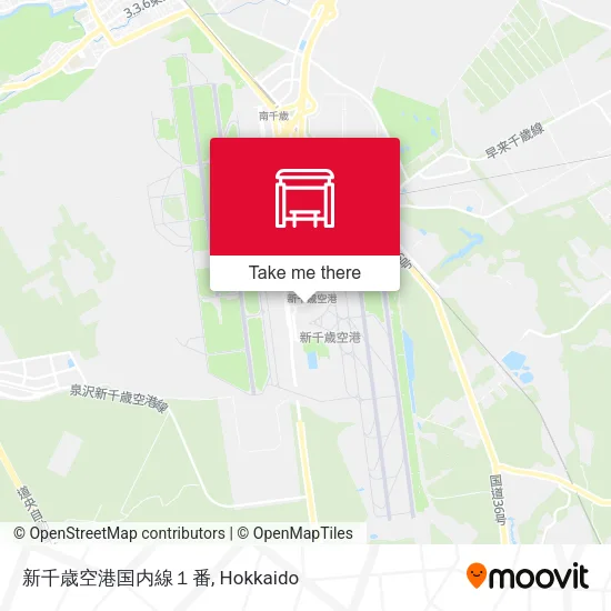 新千歳空港国内線１番 map