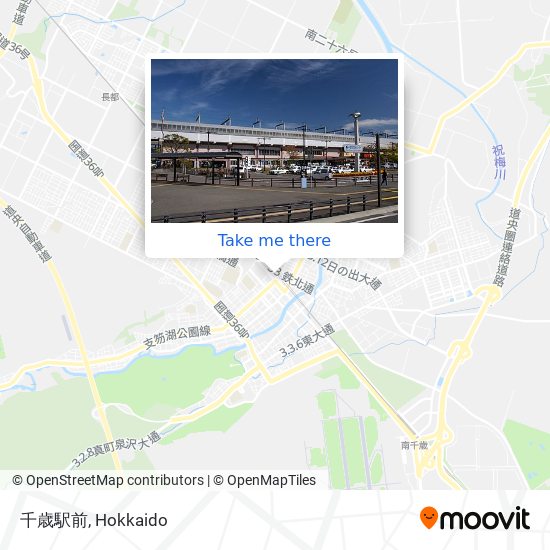 千歳駅前 map