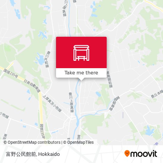 富野公民館前 map
