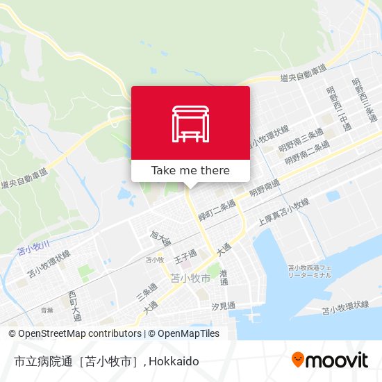 市立病院通［苫小牧市］ map