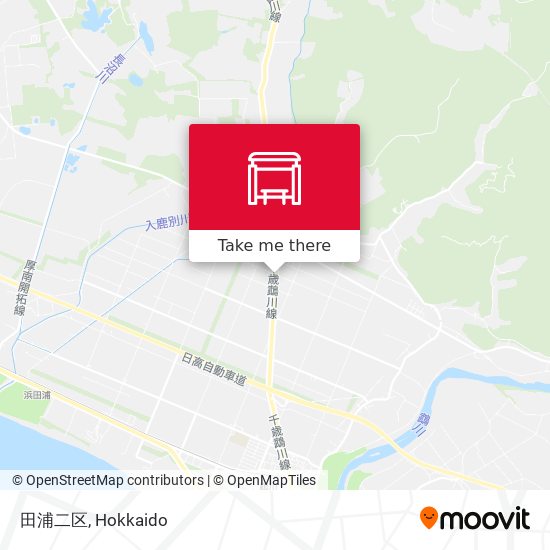 田浦二区 map