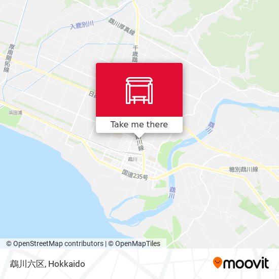 鵡川六区 map