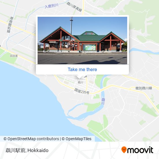 鵡川駅前 map