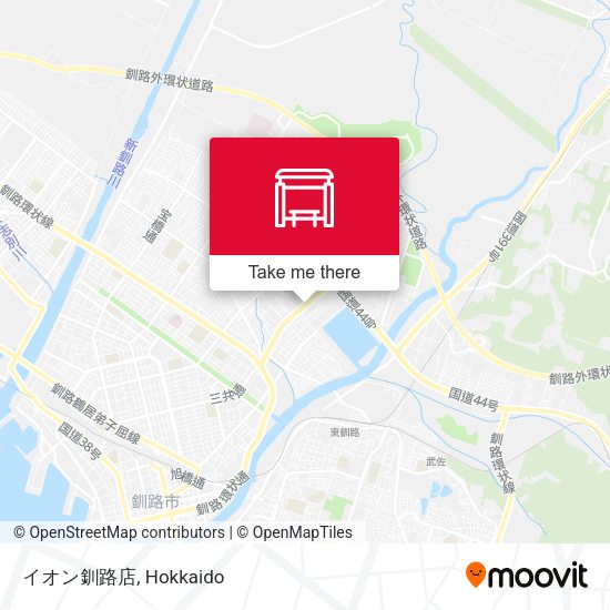 イオン釧路店 map