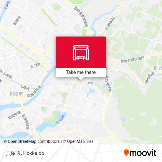 貝塚通 map