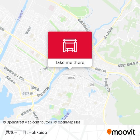 貝塚三丁目 map