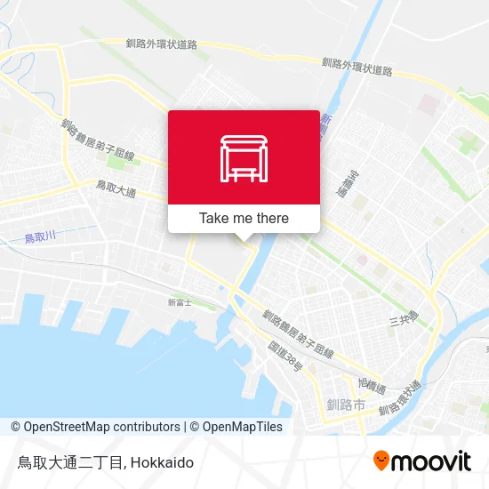 Tottori Main Street 2-chome map