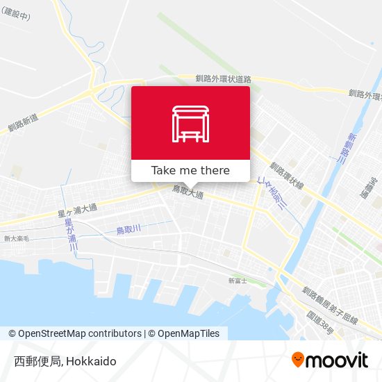 西郵便局 map