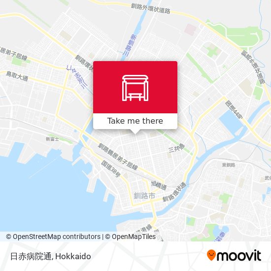 日赤病院通 map