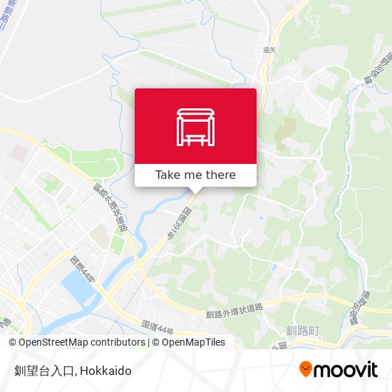 釧望台入口 map