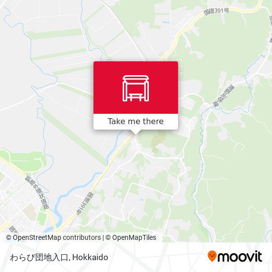 わらび団地入口 map