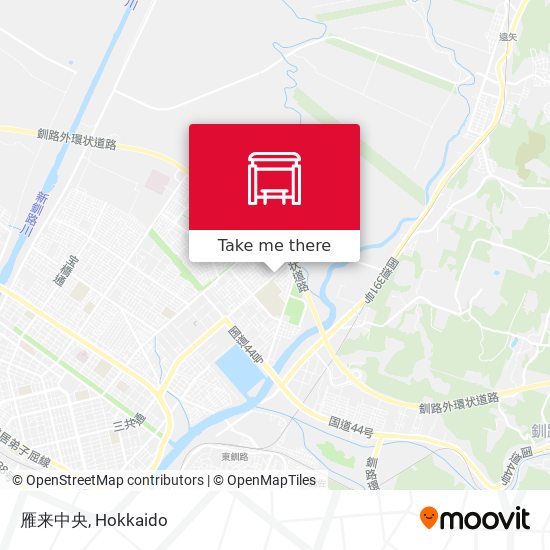 雁来中央 map