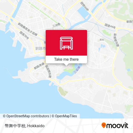 幣舞中学校 map
