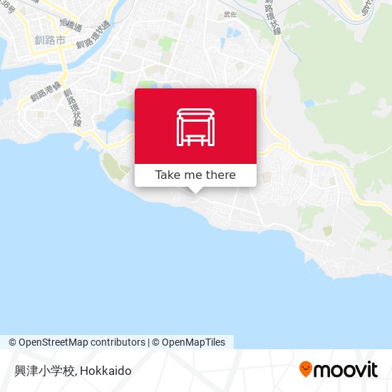 興津小学校 map