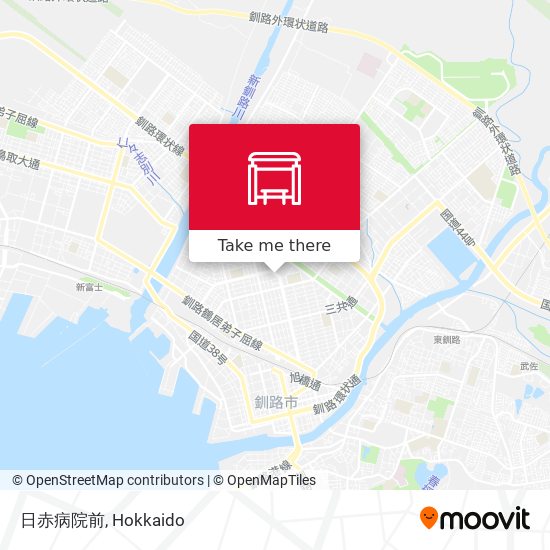 日赤病院前 map