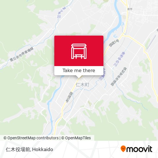 仁木役場前 map
