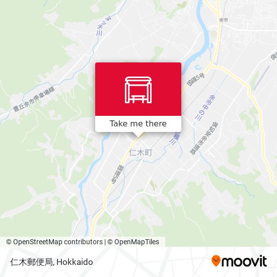 仁木郵便局 map