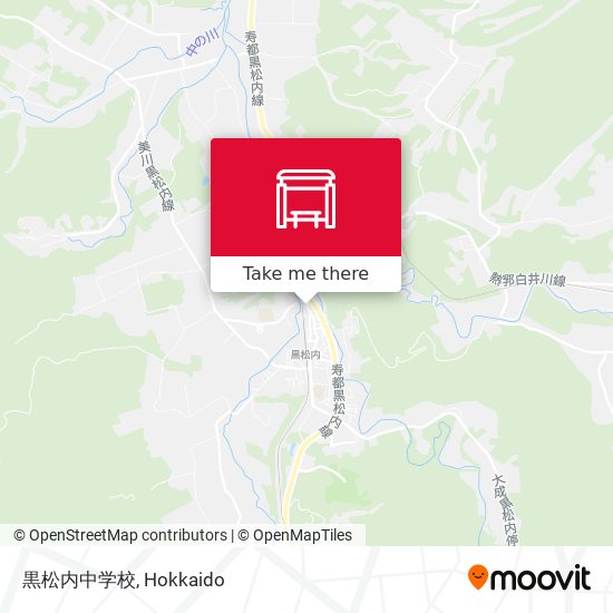 黒松内中学校 map