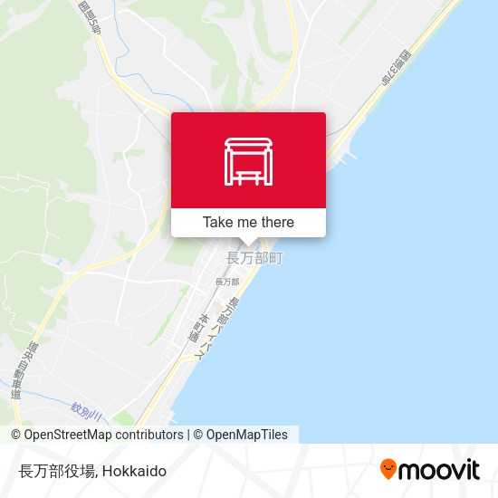 長万部役場 map