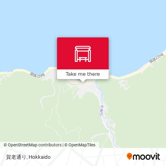 賀老通り map