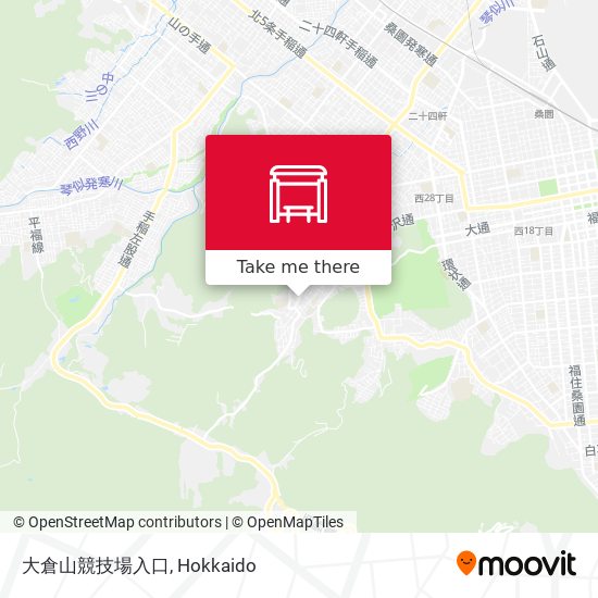 大倉山競技場入口 map