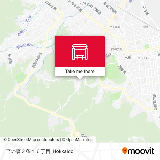 宮の森２条１６丁目 map