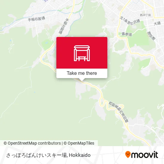 さっぽろばんけいスキー場 map