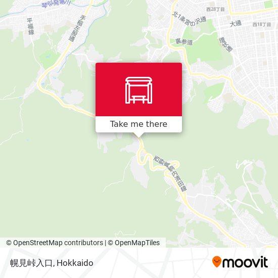 幌見峠入口 map