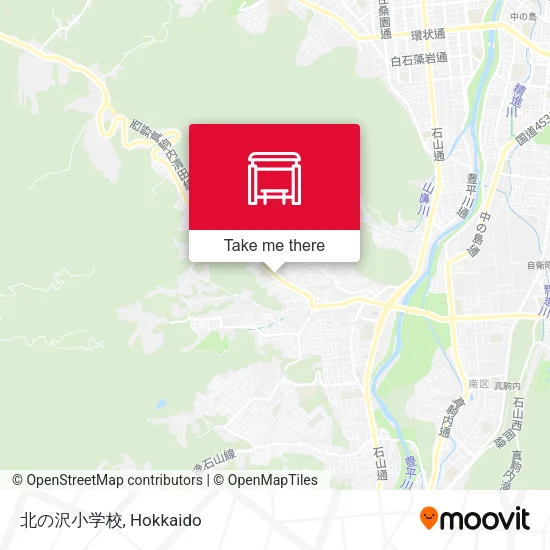 北の沢小学校 map