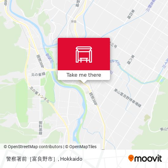 警察署前［富良野市］ map