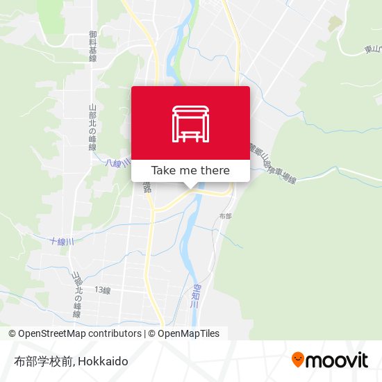 布部学校前 map