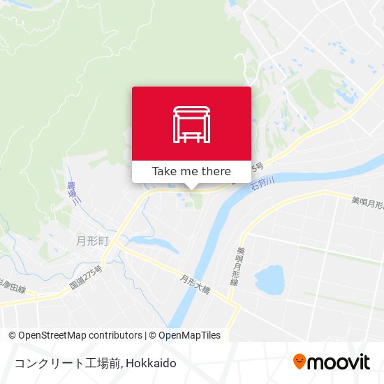 コンクリート工場前 map