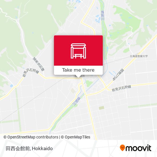 田西会館前 map