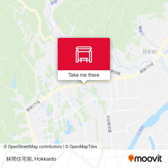 林間住宅前 map