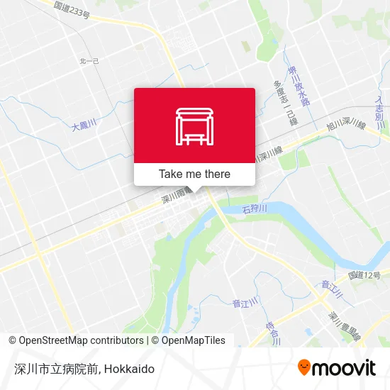 深川市立病院前 map