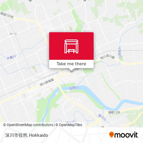 深川市役所 map