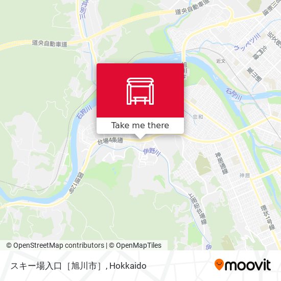 スキー場入口［旭川市］ map