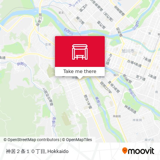 神居２条１０丁目 map